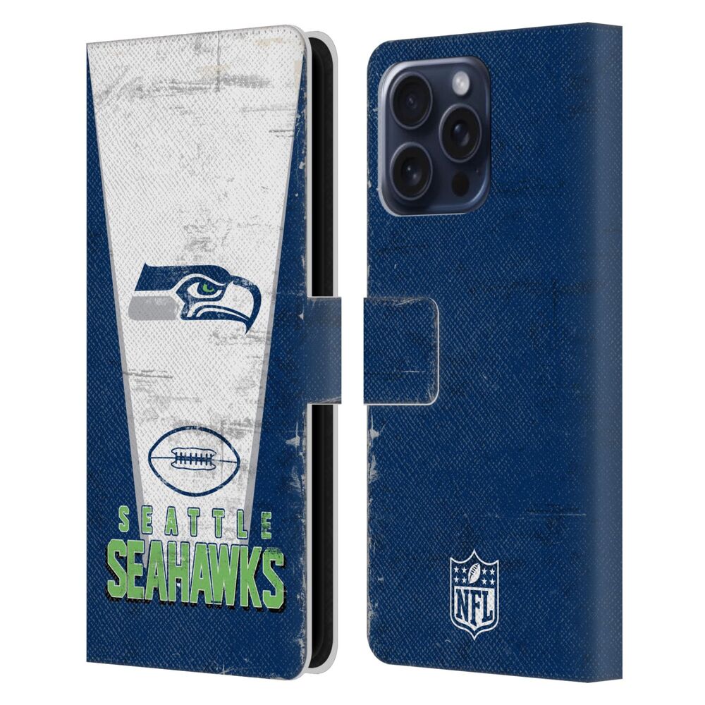 SEATTLE SEAHAWKS(NFL) シアトルシーホークス シアトルシーホークス - Banner レザー手帳型 / Apple iPhoneケース 【公式 / オフィシャル】